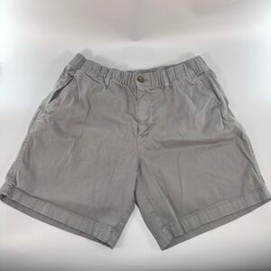 Bearbottom Chino Shorts Mens L Large 7 in (Measured 30" x 6 3/4") Stretch Gray
